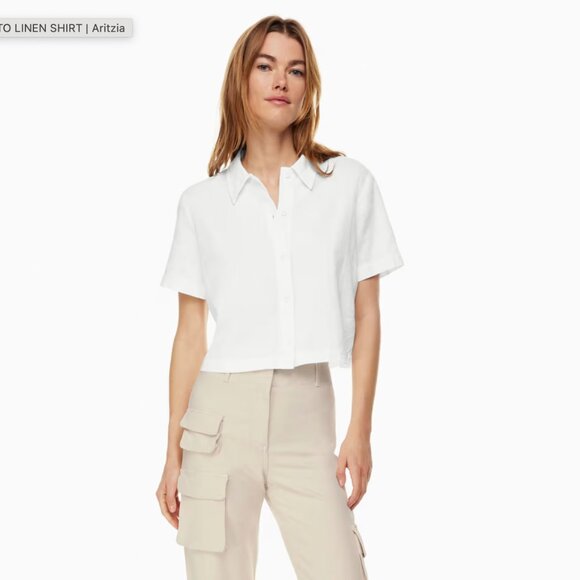 Wilfred Free Gelato Linen Shirt - Picture 1 of 5